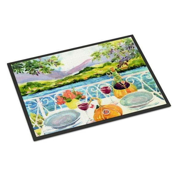 Carolines Treasures 6139MAT Afternoon of Grape Delights Wine Indoor or Outdoor Mat- 18 x 27 in.