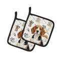 thumbnail image 1 of Carolines Treasures WDK7299PTHD 7.5 x 7.5 in. Beagle Coffee Bar Pair of Pot Holders, 1 of 1