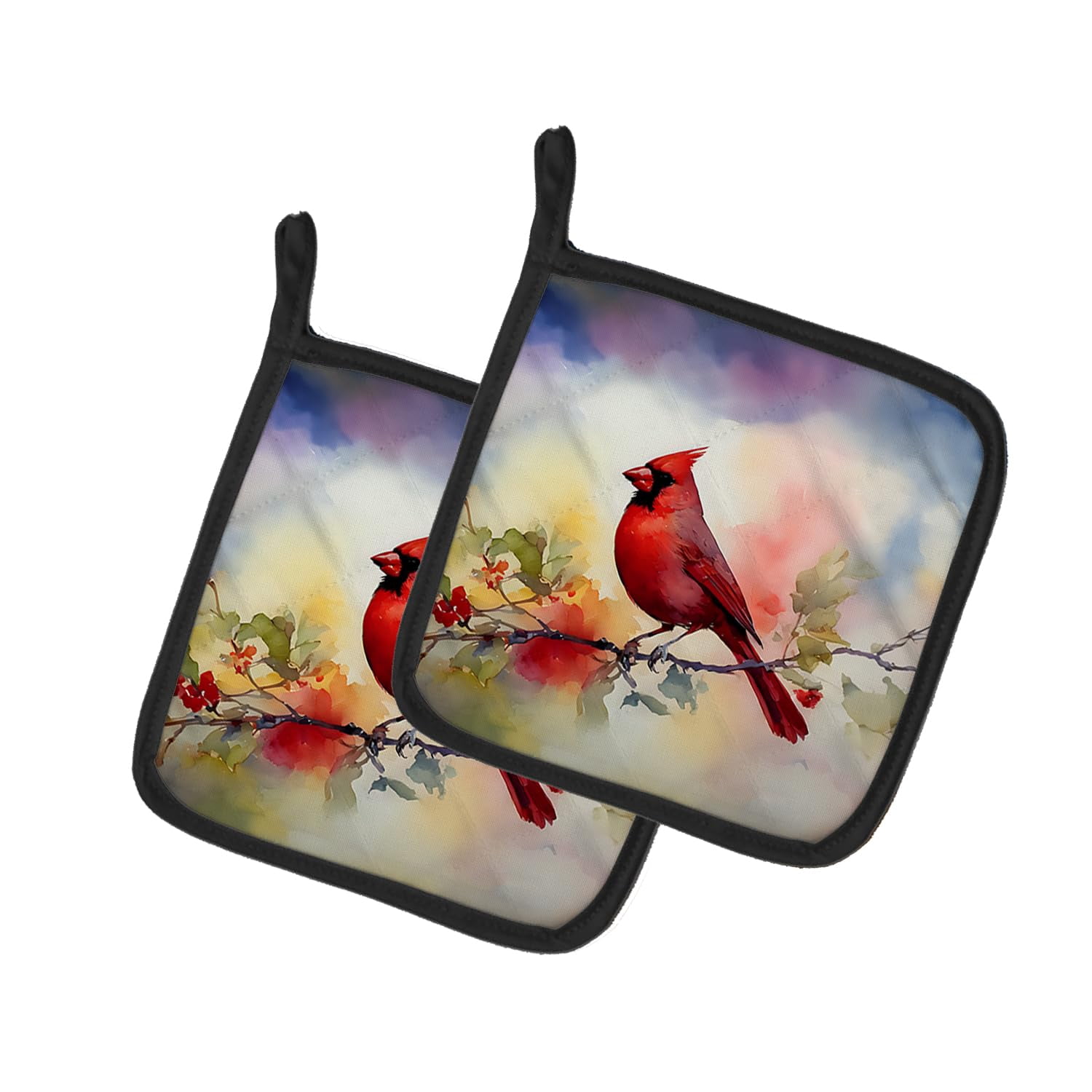Carolines Treasures 7.5 x 7.5 in. Cardinal Pot Holders - Set of 2