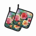 thumbnail image 1 of Carolines Treasures DAC1701PTHD 7.5 x 7.5 in. Oklahoma Roses in Watercolor Pair of Pot Holders, 1 of 1