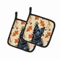 thumbnail image 1 of Carolines Treasures  7.5 x 7.5 in. Schipperke Heirloom Fall Pair of Pot Holders, 1 of 1