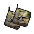 thumbnail image 1 of Carolines Treasures 7.5 x 7.5 in. Wood Duck Pot Holders - Set of 2, 1 of 1