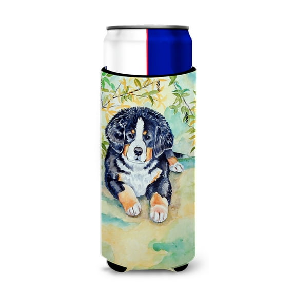 Carolines Treasures 7010MUK Bernese Mountain Dog Puppy Ultra Hugger for slim cans Slim Can multicolor
