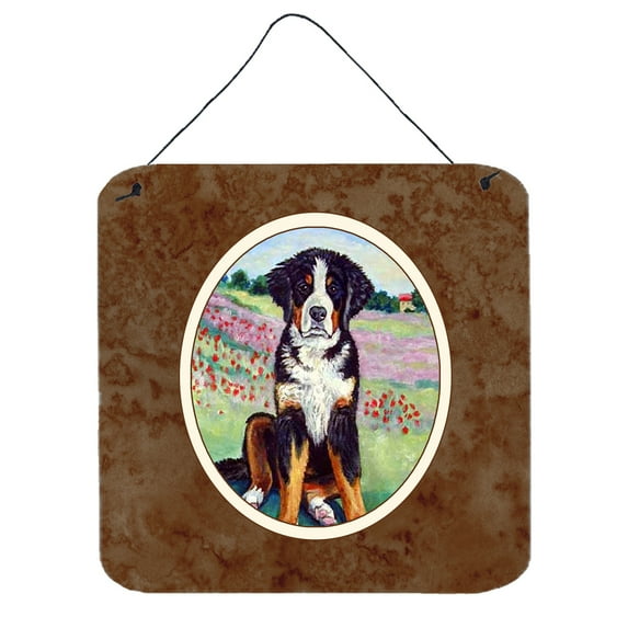 Carolines Treasures 7011DS66 Bernese Mountain Dog Wall or Door Hanging Prints 6x6 multicolor