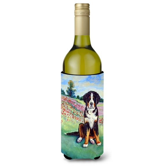Carolines Treasures 7011LITERK Bernese Mountain Dog Wine Bottle Hugger Wine Bottle multicolor