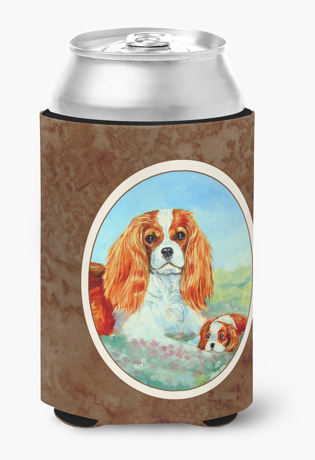 Carolines Treasures 7019CC Cavalier Spaniel Mommas Love Can or Bottle Hugger Can Hugger multicolor