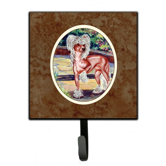 Carolines Treasures 7021SH4 Chinese Crested on the Patio Leash or Key Holder 7Hx4.25W multicolor