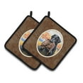 thumbnail image 1 of Carolines Treasures 7032PTHD Flat Coated Retriever Pair of Pot Holders , 7.5HX7.5W, multicolor, 1 of 3