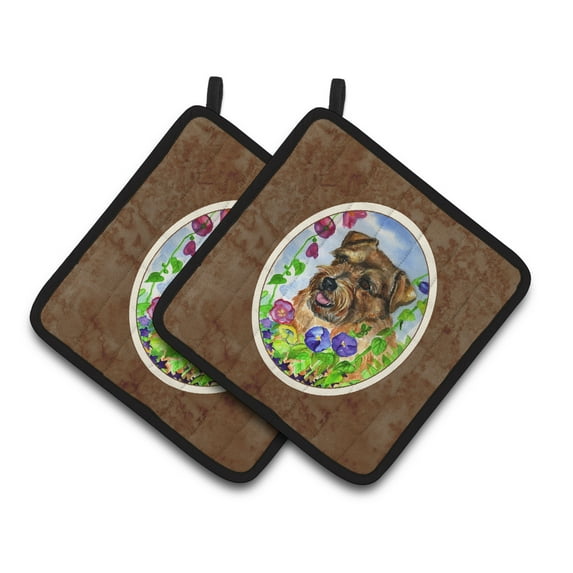 Carolines Treasures 7035PTHD Norfolk Terrier Pair of Pot Holders , 7.5HX7.5W, multicolor