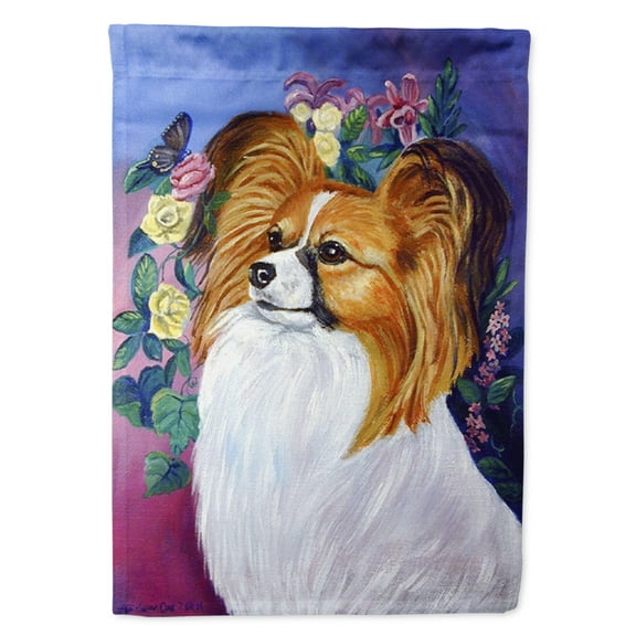 Carolines Treasures 7041-FLAG-PARENT Papillon Flag  multicolor