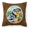 thumbnail image 1 of Carolines Treasures 7045PW1414 Australian Shepherd Puppy Fabric Decorative Pillow, 1 of 2