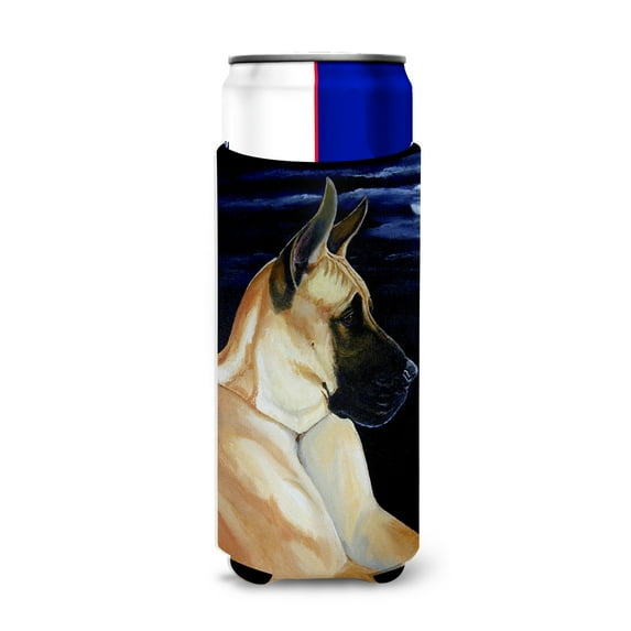 Carolines Treasures 7059MUK Fawn Great Dane in the Moonlight Ultra Hugger for slim cans Slim Can multicolor