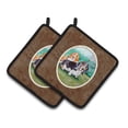 thumbnail image 1 of Basset Hound Double Trouble Pair of Pot Holders, 1 of 3