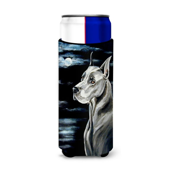 Carolines Treasures 7067MUK Great Dane Moonlight Ultra Hugger for slim cans Slim Can multicolor