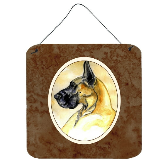 Carolines Treasures 7071DS66 Fawn Great Dane Wall or Door Hanging Prints 6x6 multicolor