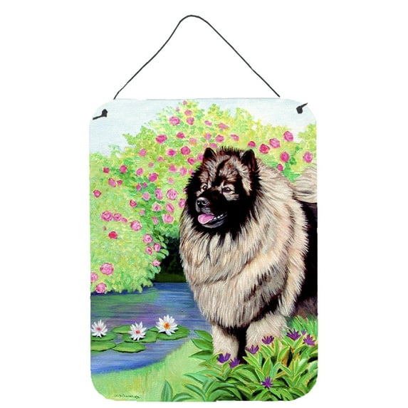 Keeshond Aluminium Metal Wall or Door Hanging Prints