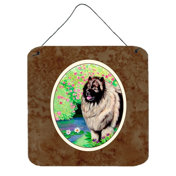 Carolines Treasures 7074DS66 Keeshond Wall or Door Hanging Prints 6x6 multicolor