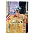 thumbnail image 1 of Carolines Treasures 7079-FLAG-PARENT Orange Tabby Cat on the table Flag  multicolor, 1 of 2