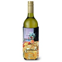 Carolines Treasures 7079LITERK Cat Wine Bottle Hugger Wine Bottle multicolor