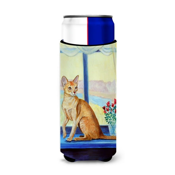 Carolines Treasures 7091MUK Cat Ultra Hugger for slim cans Slim Can multicolor