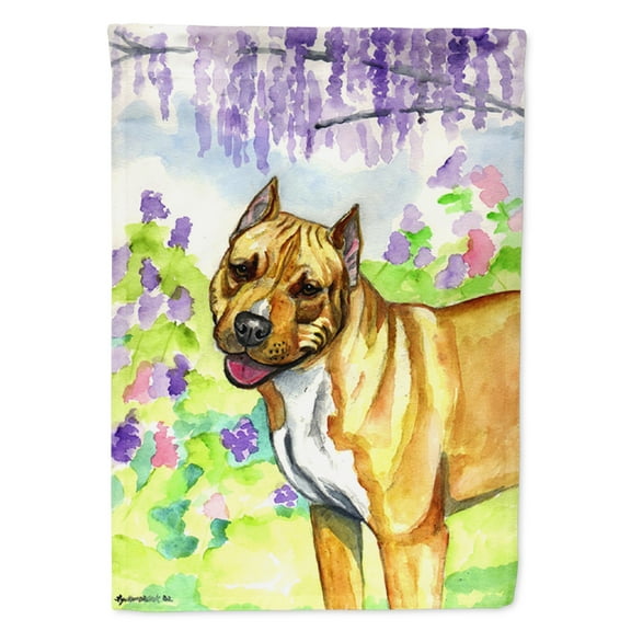 Carolines Treasures 7093-FLAG-PARENT Pit Bull Flag multicolor