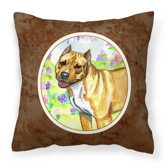 Carolines Treasures 7093PW1414 Pit Bull Fabric Decorative Pillow