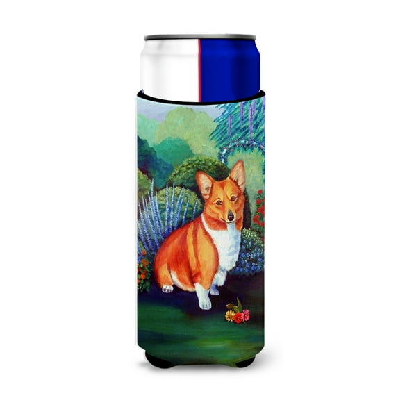 Carolines Treasures 7118MUK Corgi Ultra Hugger for slim cans Slim Can multicolor