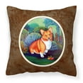 thumbnail image 1 of Carolines Treasures 7118PW1414 Corgi Fabric Decorative Pillow  14Hx14W multicolor, 1 of 4