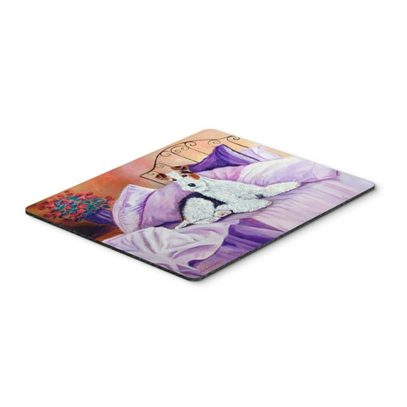 Carolines Treasures 7121MP Fox Terrier Waiting on Mom Mouse Pad Hot Pad or Trivet Large multicolor