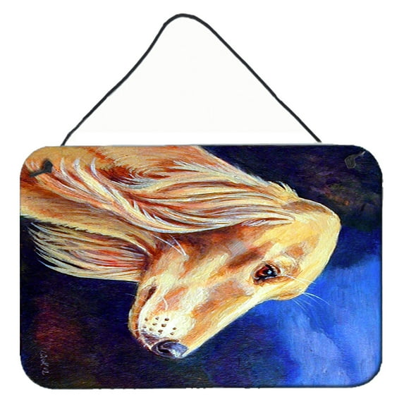 Carolines Treasures 7124DS812 Saluki Wall or Door Hanging Prints 8x12 multicolor