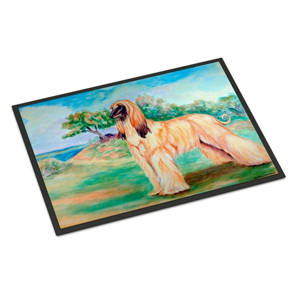 Carolines Treasures 7138JMAT Afghan Hound Doormat 24x36 36"L x 24"W multicolor