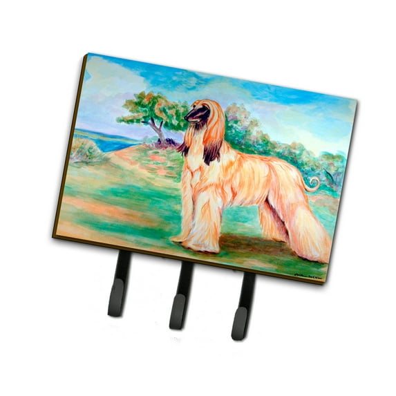 Carolines Treasures 7138TH68 Afghan Hound Leash or Key Holder Triple multicolor