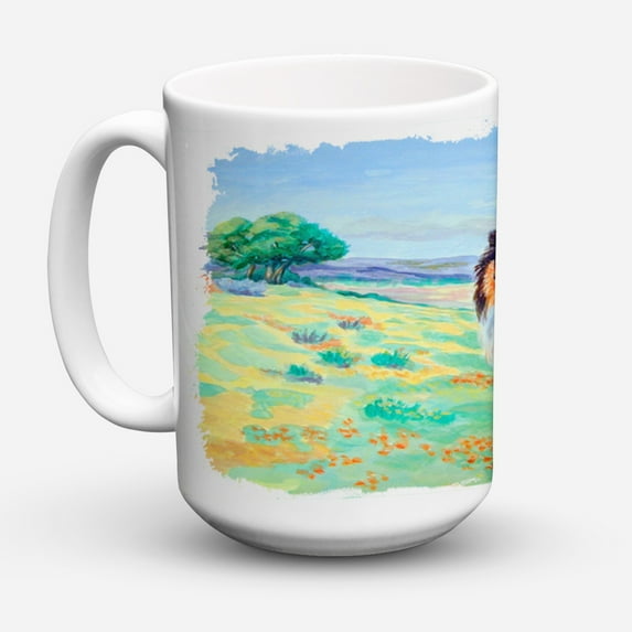 Carolines Treasures 7140CM15 Collie Coffee Mug 15 oz 15 ounce multicolor