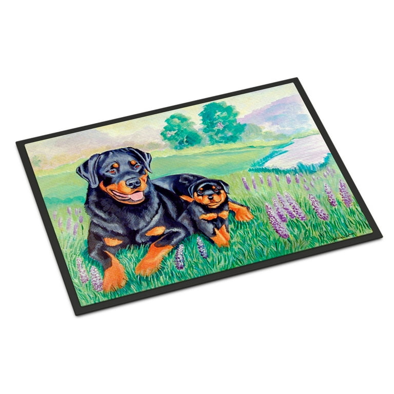 Carolines Treasures 7141mat Rottweiler Indoor Outdoor Mat 18x27 Doormat