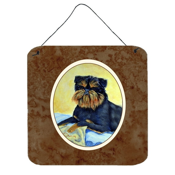 Carolines Treasures 7146DS66 Brussels Griffon Wall or Door Hanging Prints 6x6 multicolor
