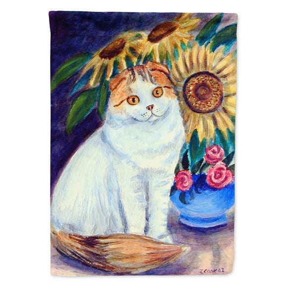 Carolines Treasures 7153-FLAG-PARENT Cat Flag multicolor