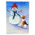 thumbnail image 1 of Carolines Treasures 7156-FLAG-PARENT Snowman with  Fox Terrier Flag  multicolor, 1 of 2
