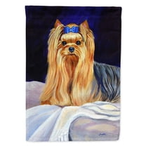 Carolines Treasures 7157-FLAG-PARENT Yorkie Flag  multicolor
