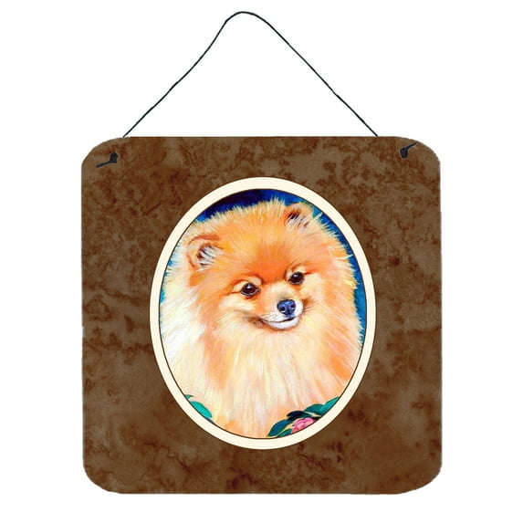 Carolines Treasures 7165DS66 Pomeranian Wall or Door Hanging Prints 6x6 multicolor