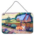 thumbnail image 1 of Carolines Treasures 7168DS812 Pembroke Corgi at the Cottage Wall or Door Hanging Prints 8x12 multicolor, 1 of 1
