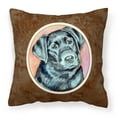 thumbnail image 1 of Carolines Treasures 7177PW1414 Black Labrador Fabric Decorative Pillow  14Hx14W multicolor, 1 of 4