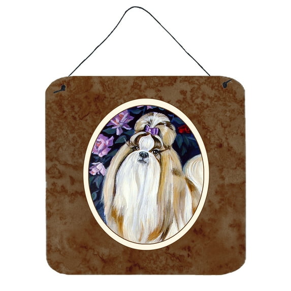 Carolines Treasures 7180DS66 Shih Tzu Wall or Door Hanging Prints 6x6 multicolor