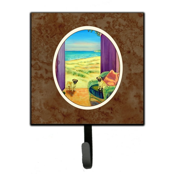 Carolines Treasures 7183SH4 Pug Leash or Key Holder 7Hx4.25W multicolor