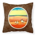 thumbnail image 1 of Carolines Treasures 7187PW1414 Japanese Chin Couch Sitting Fabric Decorative Pillow  14Hx14W multicolor, 1 of 4