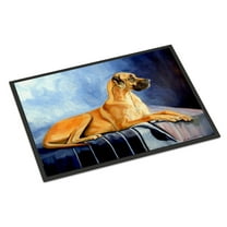 Carolines Treasures 7204MAT Natural Fawn Great Dane Doormat 18x27 27"L x 18"W multicolor