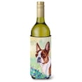 thumbnail image 1 of Carolines Treasures 7222LITERK Red and White Boston Terrier Wine Bottle Hugger Wine Bottle multicolor, 1 of 1