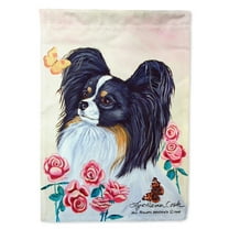 Carolines Treasures 7236-FLAG-PARENT Papillon Flag  multicolor