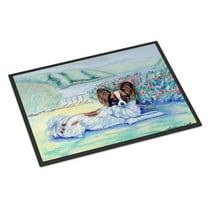 Carolines Treasures 7244JMAT Papillon Doormat 24x36 36"L x 24"W multicolor