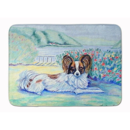 Carolines Treasures 7244RUG Papillon Machine Washable Memory Foam Mat 19 X 27" multicolor