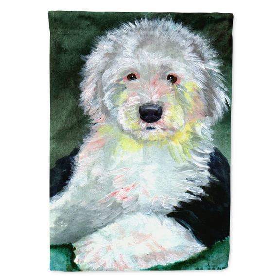 Carolines Treasures 7252-FLAG-PARENT Old English Sheepdog Flag  multicolor